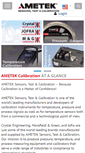 Mobile Screenshot of ametekcalibration.com